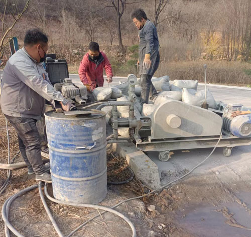 石林路面下沉注浆