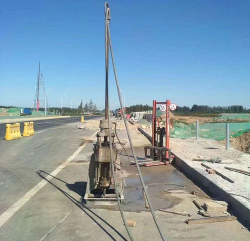 石林公路高聚物注浆加固